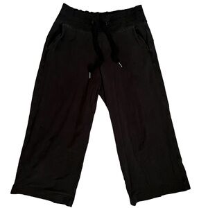 Athleta Wide Leg Crop Pant — Black, size L